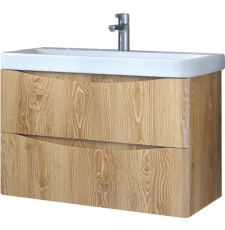 Тумба для умывальника Velvex Clay 80 подвесная, 2 ящ., дуб верона