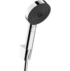 Душевая лейка Hansgrohe Pulsify 105 3jet Porter 24303000 со шлангом и держателем, хром Душевая лейка Hansgrohe Pulsify 105 3jet Porter 24303000 со шлангом и держателем, хром