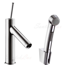 Смеситель для умывальника Hansgrohe Axor Starck 10300000 с гигиеническим душем