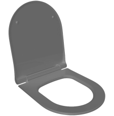 Крышка Bocchi V-Tondo для унитаза, с сиденьем, тонкая, плавное, серый