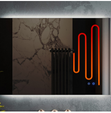 Зеркало Roxen Pure 80x70 с подсветкой, сенсор, диммер, подогрев