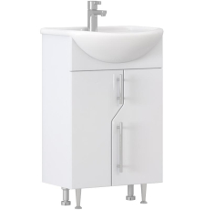 Тумба для умывальника Vigo Turin 550-2-0 Уют напольная, 2 дв., белый