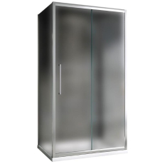 Душевая кабина Abber Schwarzer Diamant 120x60, мат./ хр. П-образная