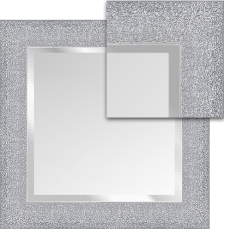 Зеркало Алмаз-Люкс М-204 70x70, серый