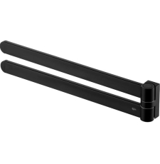 Держатель для полотенец Bisk Futura Black 02968, двойной Держатель для полотенец Bisk Futura Black 02968, двойной