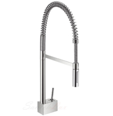 Смеситель для кухни Hansgrohe Axor Starck Semi Pro 10820000 с выдвижным изливом