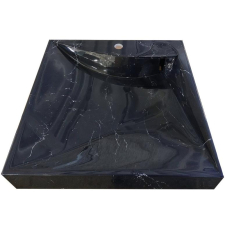 Раковина Marko Твист 60 на стиральную машину, черный мрамор, 52315002