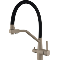 Смеситель для кухни ZorG Dimirio, под фильтр, с гибким изливом, песчаный берег