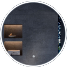 Зеркало Vincea VLM-3DE 70x70 с подсветкой, сенсор, диммер