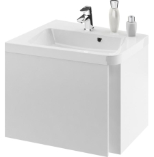 Тумба для умывальника Ravak SD 10 градусов 65 L, левая, белая