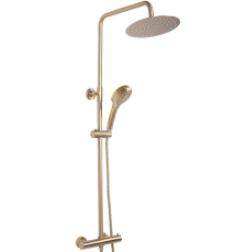 Душевая стойка Rea Vincent Gold Matt P6602 со смесителем, матовое золото