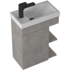 Тумба с умывальником Briz Чикаго Т18-45 Фостер подвесная, 1 дв., бетон светло-серый