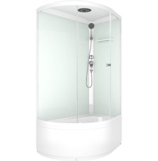 Душевая кабина Domani-Spa Simple 128 high R 120x80 с высоким поддоном, прозрачн. DS01Sm128RHWCl00-V1.2
