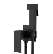 Смеситель с гигиеническим душем Vincea VHFW-102MB настенный, черный