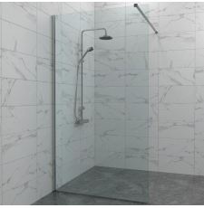 Душевая стенка-перегородка Triton Плано Хром 80x200, прозр., Щ0000072403