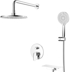 Душевая система Milardo Rora RORSB02M67 со смесителем, встраиваемая, хром