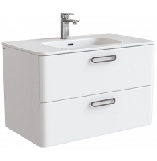 Тумба с умывальником Iddis Brick 80 подвесная, 2 ящ., белый