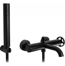 Смеситель для ванны Rea Vertigo Black B9669 настенный, черный матовый