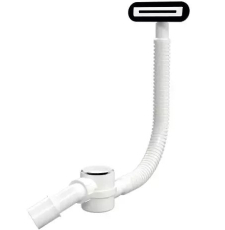 Сифон для ванны Excellent Heaven клик-клак, белый