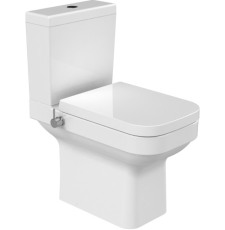 Унитаз с биде CeraStyle Noura напольный, с крышкой, горизонтальный выпуск