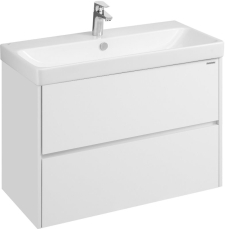 Тумба для умывальника Акватон Сканди 90 Адриана, Белый мат./Белый глянец