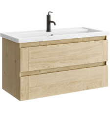 Тумба для умывальника Aqwella Astrid 100 Фостер подвесная, 2 ящ., дуб давос