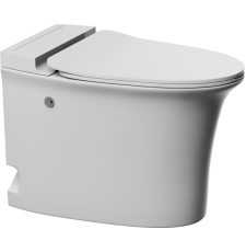 Унитаз приставной Abber Bequem AC1125P импульсный, с крышкой микролифт, горизонтальный выпуск