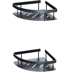 Полка AM.PM Sence L A7454222, угловая, двойная, черная