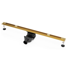 Душевой трап Roxen Slim Gold 600 91060-60GB, оружейная сталь