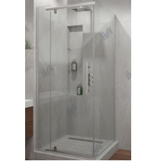Душевая кабина Iva E1SC100C 100x100 кв., прозр.\сатин, универс. Душевая кабина Iva E1SC100C 100x100 кв., прозр.\сатин, универс.