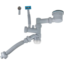 Сифон для кухонной мойки AV Engineering AVE129783, 3 1/2", 2 перелива, хром, ЦЗ-1513756920