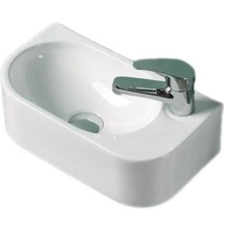 Раковина UnicoPureza 40 настенная, левая, белый глянцевый