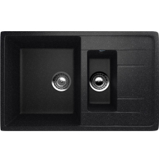 Мойка для кухни Ulgran U-205 77x49.5, врезная, чёрный 308