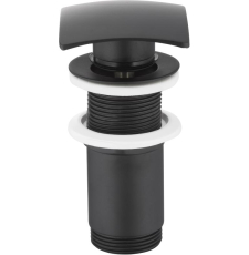 Донный клапан Armatura Black 660-453-81 без перелива, квадратный, черный Донный клапан Armatura Black 660-453-81 без перелива, квадратный, черный
