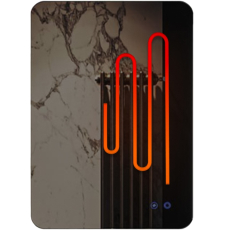 Зеркало Roxen Bella 60x80 с подсветкой, сенсор, диммер, подогрев