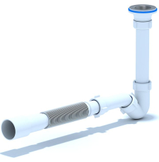 Сифон для биде Ани Пласт BD1016 1 1/4", 32 мм, с гибкой трубой 32x40/50 мм