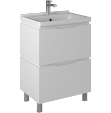 Тумба с умывальником Briz Милана Т8-60 Миранда напольная, 2 ящ., бел.