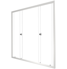 Душевая шторка на ванну Triton Ультра 170x147.5, прозр.\бел., Щ0000065751