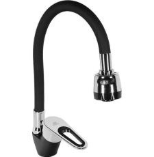 Смеситель для кухни Wisent WP53028F с гибким изливом, черный