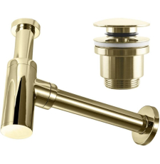 Сифон для умывальника Calani A0001 с клапаном, универсальный, золото