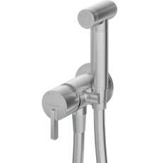 Смеситель с гигиеническим душем Deante Silia Steel BQS F34M, встраиваемый, браш. сталь
