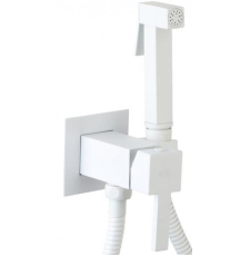 Смеситель с гигиеническим душем CeramaLux KBS/005 встраиваемый, белый матовый