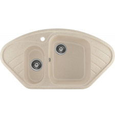 Мойка для кухни Gerhans E02 94x50, врезная, угловая, бежевый 20