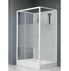 Душевая кабина RGW Andaman AN-207 70x90, прозр., мат.полоса Frost Line, белый