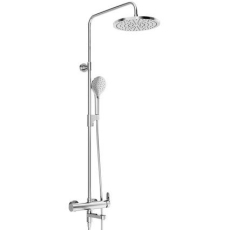 Душевая стойка с тропическим душем Ravak DS 092.00 со смесителем, хром
