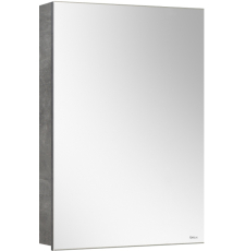 Зеркало-шкаф Belux Стокгольм ВШ 50 50x70, 1 дв., Бетон Чикаго светло-серый 31