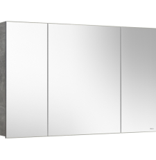 Зеркало-шкаф Belux Стокгольм ВШ 110 110x70, 3 дв., Бетон Чикаго светло-серый 31