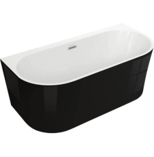 Акриловая ванна Polimat Sola 160x75 пристенная, глянцевый черный Акриловая ванна Polimat Sola 160x75 пристенная, глянцевый черный