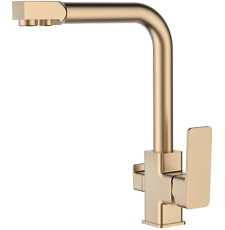 Смеситель для кухни Ledeme H80 L4080Y-3 с фильтром для питьевой воды, золото