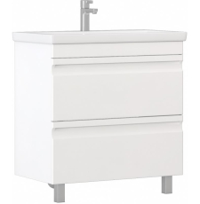 Тумба для умывальника Vigo Holly 800-0-2 Фостер напольная, 2 ящ., белый